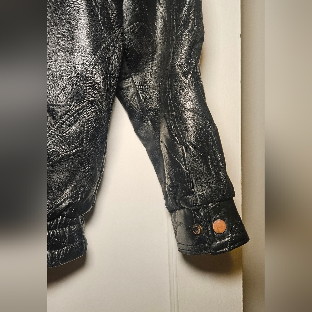 Maxam Vintage Black Lambskin Leather Jacket - Picture 6 of 9
